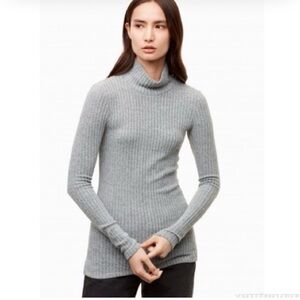 Aritzia Wilfred Free Buswell Mockneck Ribbed Sweater